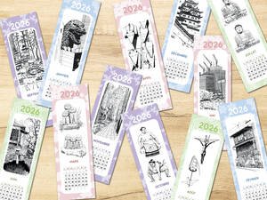 2-Calendrier 12 marque-pages 2026