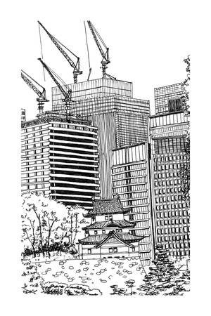 Dessin du Japon - Marunouchi A5